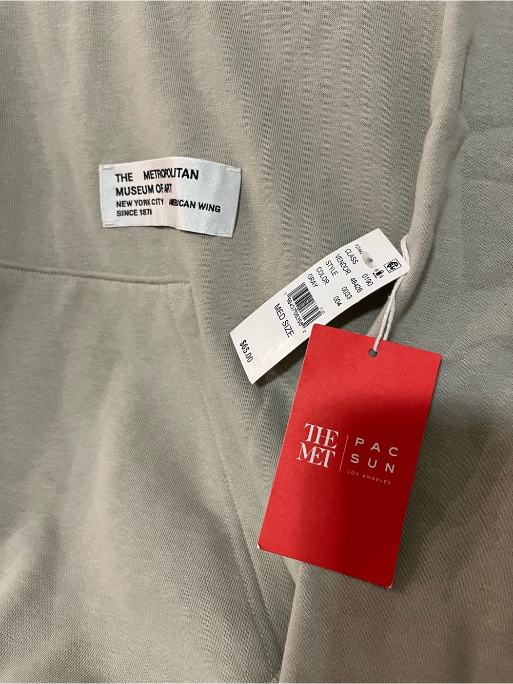 "The Met-Metropolitan Measeum Of Art" Hoodie NEW WITH TAGS - Picture 3 of 7